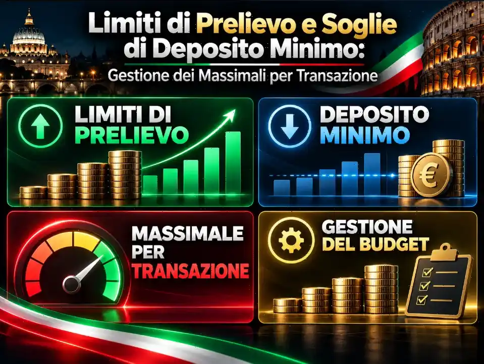 Limiti di Prelievo e Soglie di Deposito Minimo: Gestione dei Massimali per Transazione