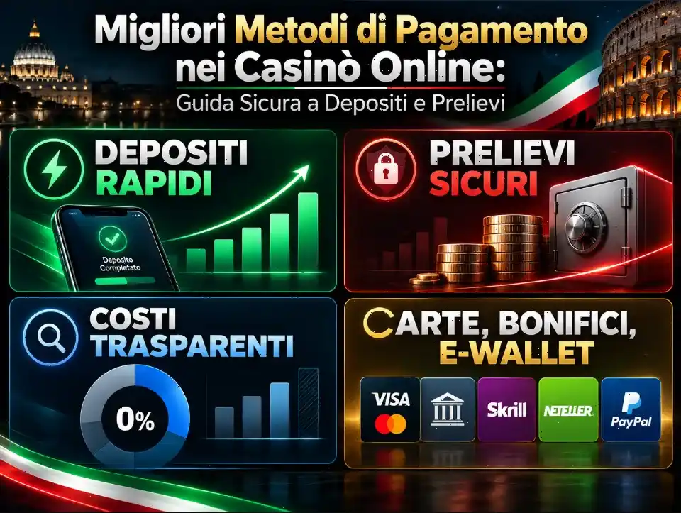 Migliori Metodi di Pagamento nei Casinò Online: Guida Sicura a Depositi e Prelievi
